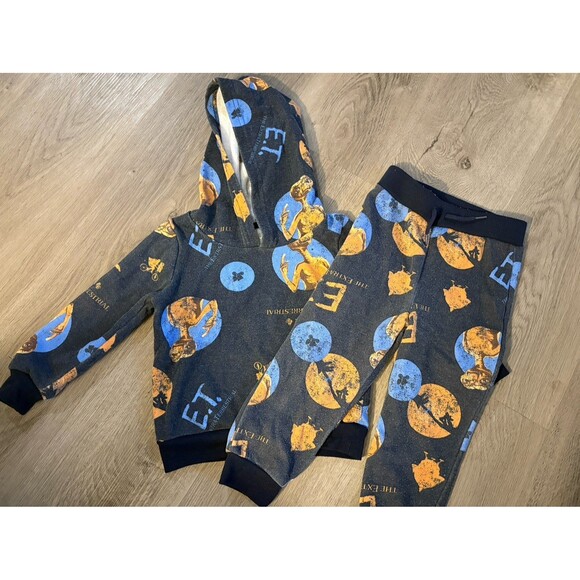 E.T. The Extra-Terrestrial Fleece Pullover Hoodie and Pants Outfit Set 2T - Picture 1 of 4